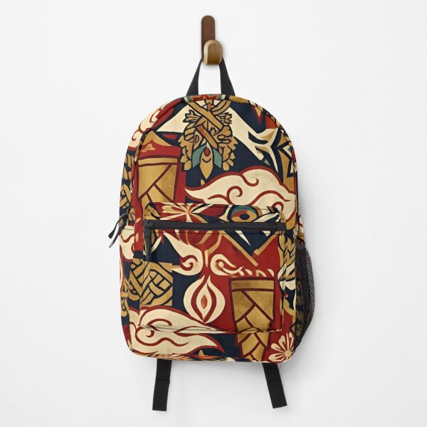 Item preview, Vintage Red & Gold Boho Tribal Pattern designed and sold by crackerflake.