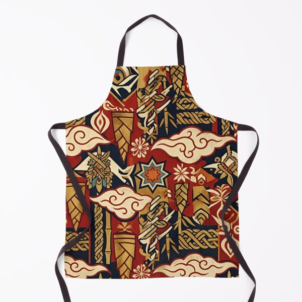 Item preview, Vintage Red & Gold Boho Tribal Pattern designed and sold by crackerflake.