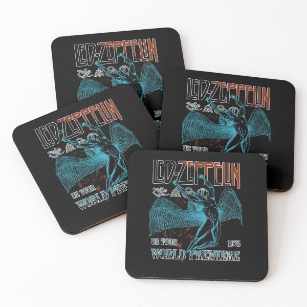 Item preview, Led Zeppelin US Tour 1975 World Premiere Retro Art designed and sold by MindrootEchoart.