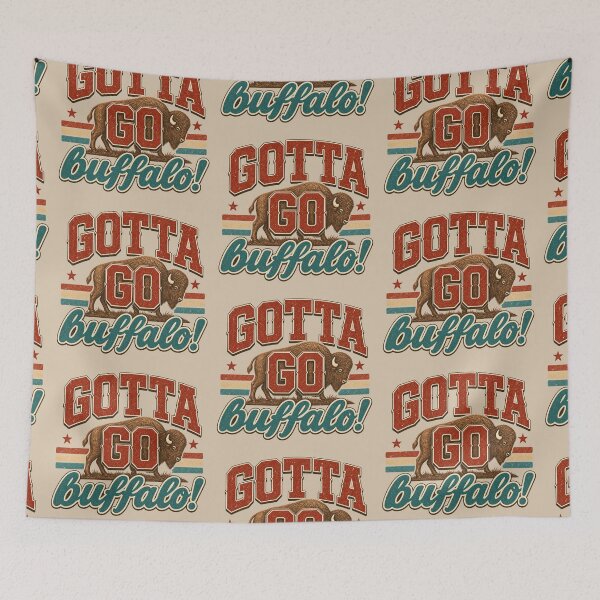 Item preview, Gotta Go Buffalo Retro Bison Design | Vintage Western Buffalo Graphic designed and sold by SkyTastic.