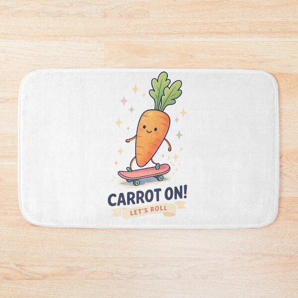 Item preview, Carrot Skateboarder Cute Vegetable Skate Tee designed and sold by SoftSproutstu.