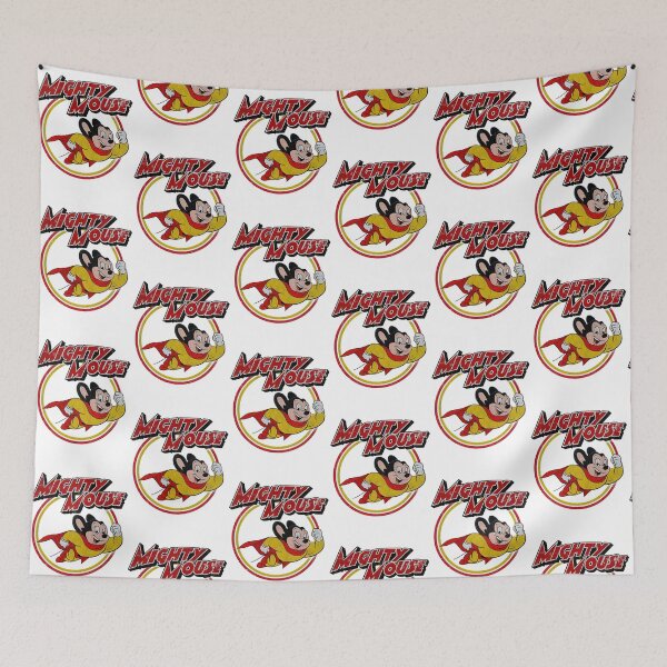 Item preview, Mighty Mouse Vintage Distressed Comic Art designed and sold by MindrootEchoart.