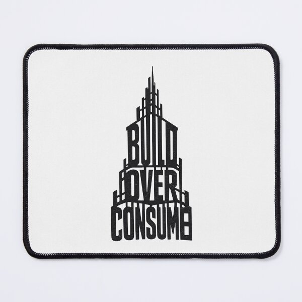 Item preview, Build Over Consume Architectural Graphic Tee designed and sold by PhylonBoxx.