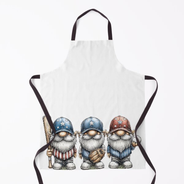 Item preview, Patriotic Baseball Gnomes Red White Blue Trio designed and sold by Boddicca.