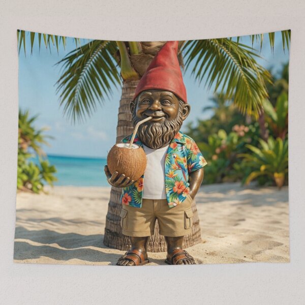 Item preview, Thinking of Wroclaw - Gnome With Coconut designed and sold by Purrfecta.