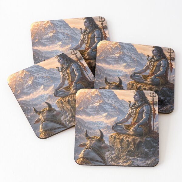 Item preview, Mahasivaratri Nandi Gazing Upon Lord Shiva | Kailash Devotional Art designed and sold by Homyar.