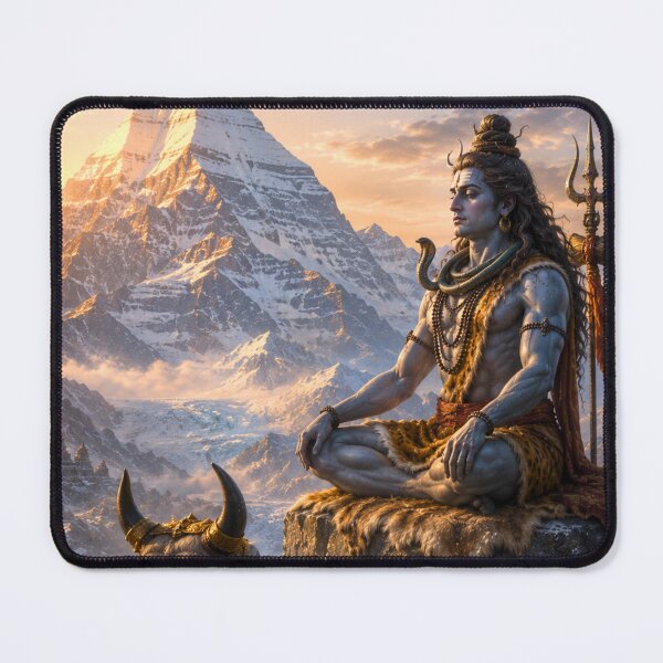 Item preview, Mahasivaratri Nandi Gazing Upon Lord Shiva | Kailash Devotional Art designed and sold by Homyar.