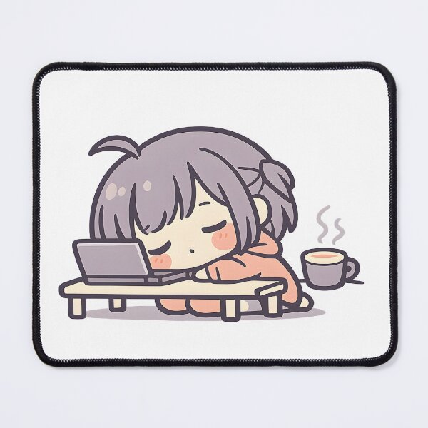 Item preview, Burnout Desk Girl designed and sold by Ramenink.