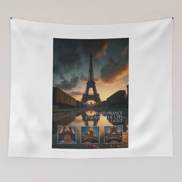 Item preview, Eiffel Tower Paris Fine Art Digital Painting  designed and sold by Panom Suavichien.