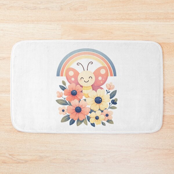 Artikelvorschau, T-Shirt mit Schmetterlings- und Blumenmuster – florales Schmetterlingsdesign entworfen und verkauft von SoftSproutstu.