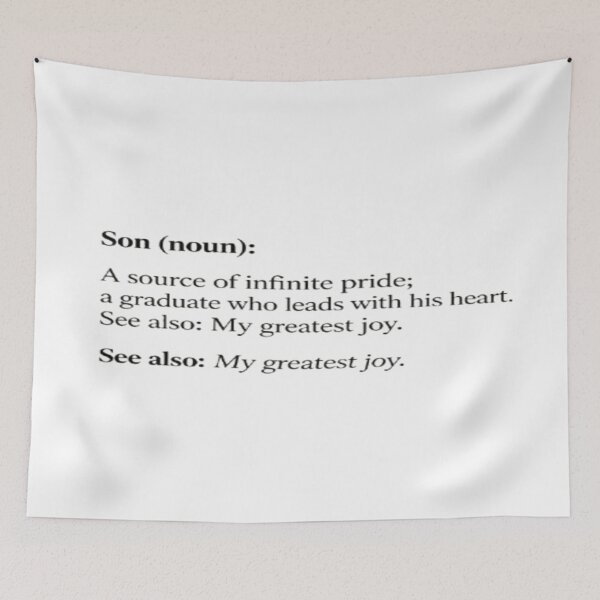Item preview, Son Definition – Conscious Graduation Gift from Mom designed and sold by Cristhian Almanza.