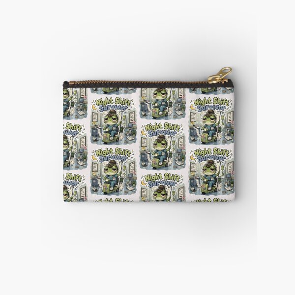 Item preview, Night Shift Survivor Frog Nurse Sticker | Cute Burnout Nurse Aesthetic designed and sold by VectorJoy.
