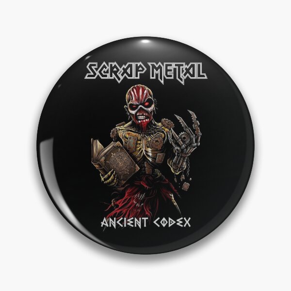 Item preview, Scrap Metal Ancient Codex Heavy Metal Monster Art designed and sold by MindrootEchoart.