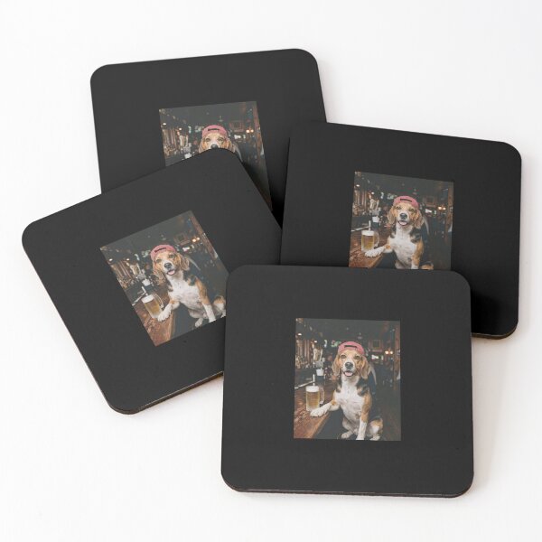 Item preview, Beagle Drinking Beer designed and sold by VortexdagoArt.