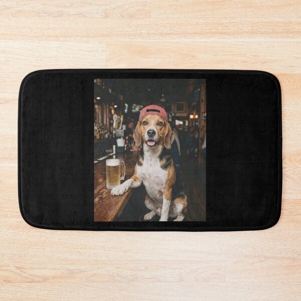 Item preview, Beagle Drinking Beer designed and sold by VortexdagoArt.