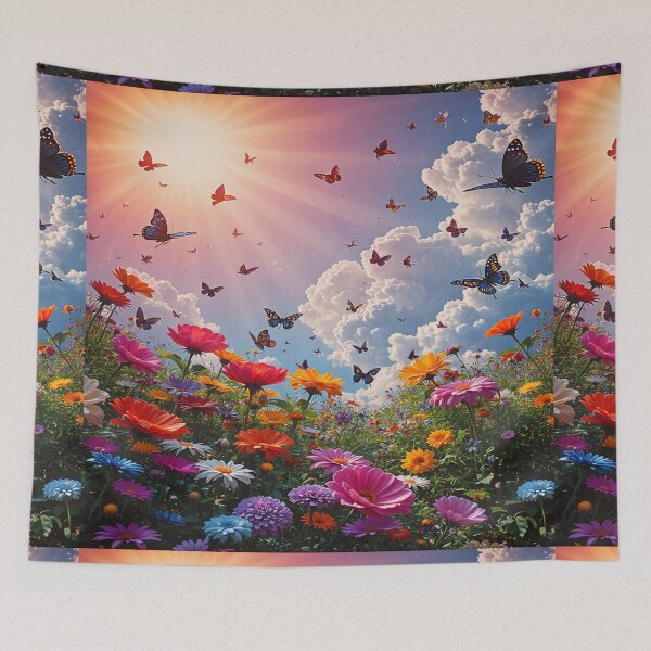 Item preview, Dreamy Butterfly Meadow Wall Art designed and sold by BeautifulVirtues.