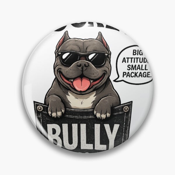 Item preview, Pocket Bully - Big Attitude Small Package Funny Dog Lover Design designed and sold by custom tattoos.