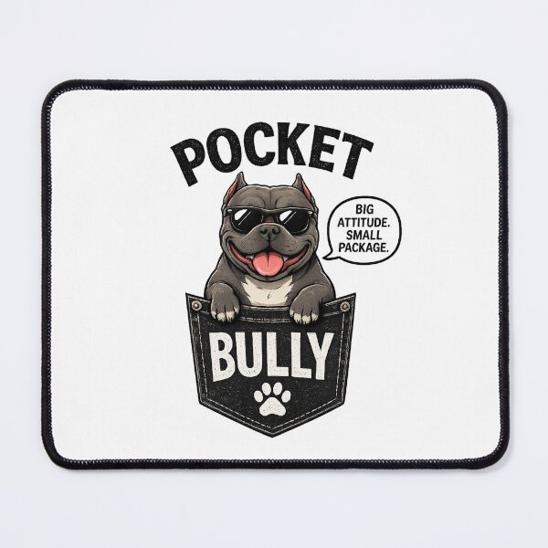 Item preview, Pocket Bully - Big Attitude Small Package Funny Dog Lover Design designed and sold by custom tattoos.