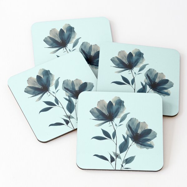 Item preview, Elegant Indigo X-Ray Botanical Floral Art designed and sold by colorful-white.