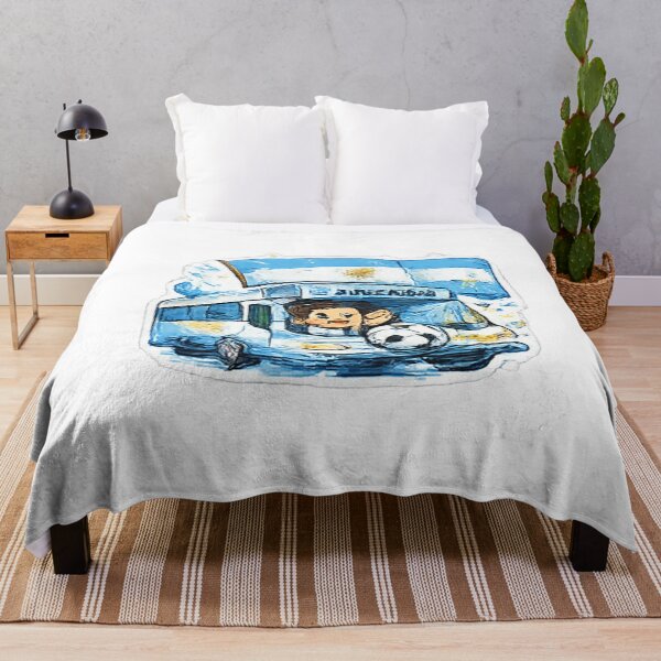 Item preview, Argentina Football Fan Bus Sticker | Cute Soccer Supporter Art | Argentina Flag Watercolor Illustration | Football Lover Design designed and sold by myteesmypassion.
