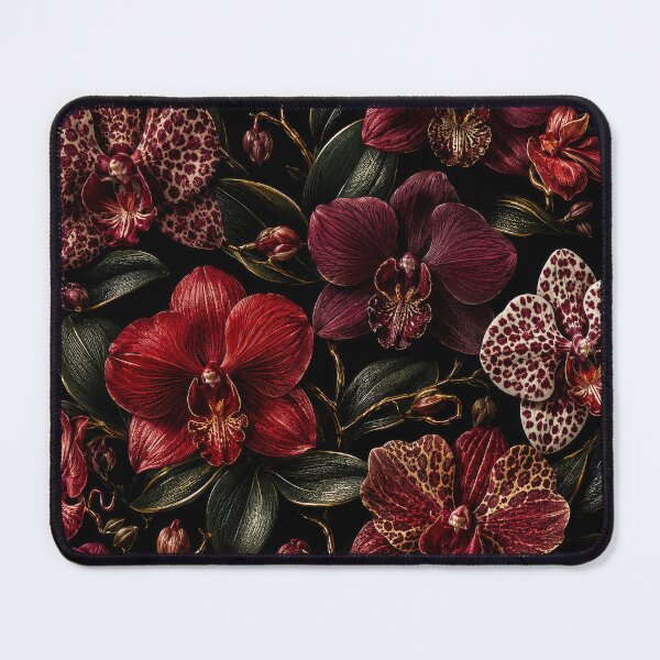 Item preview, Burgundy Orchid Dark Floral Pattern designed and sold by scicilysimonee.