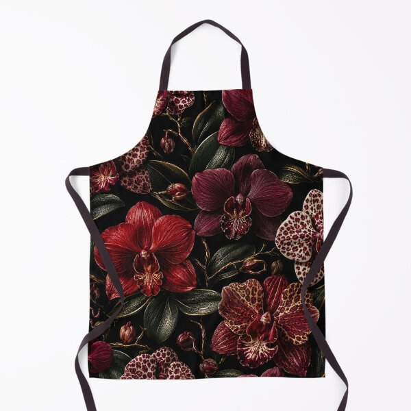 Item preview, Burgundy Orchid Dark Floral Pattern designed and sold by scicilysimonee.