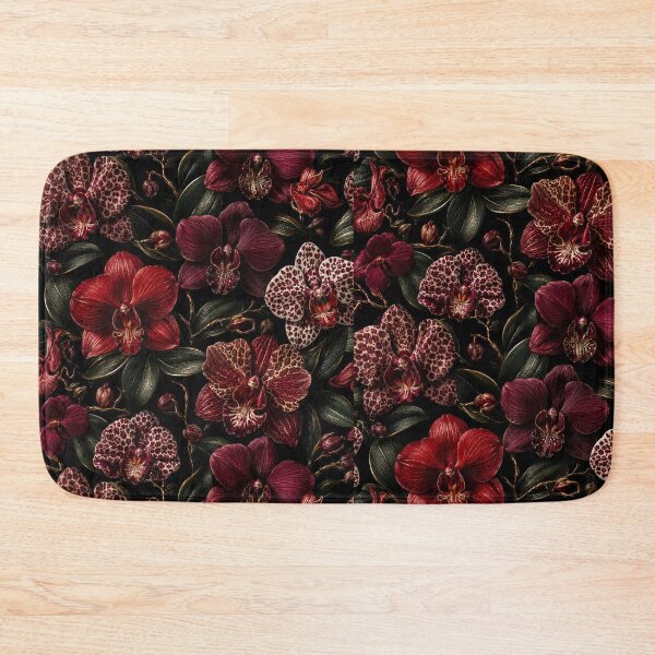 Item preview, Burgundy Orchid Dark Floral Pattern designed and sold by scicilysimonee.