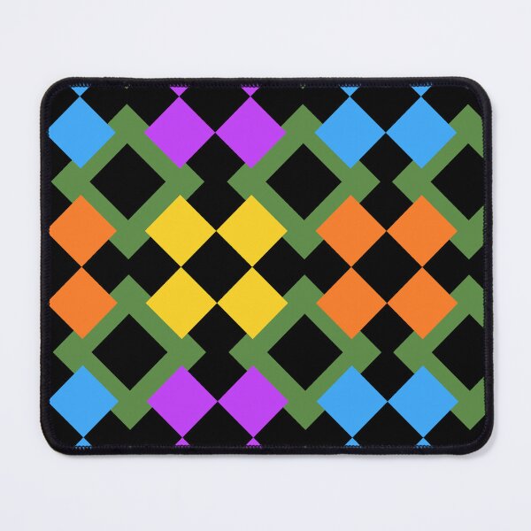 Item preview, Bold Multi Color Diamond Grid Pattern designed and sold by creativerooney.