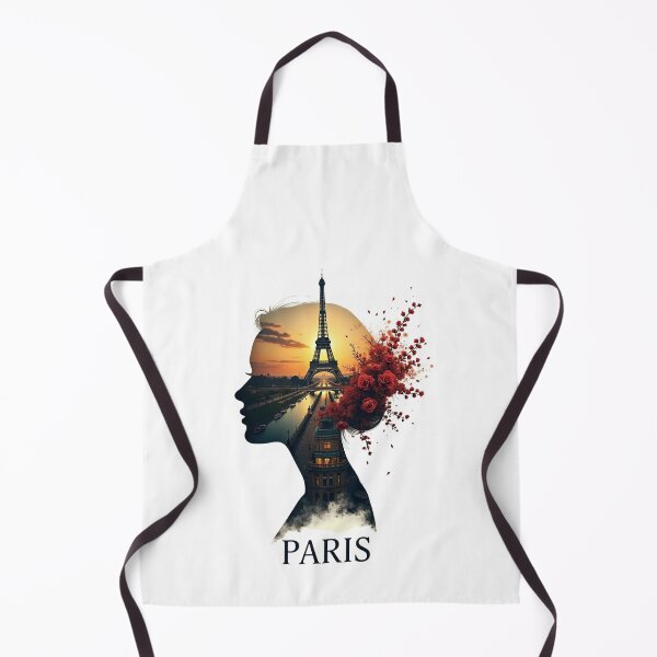 Item preview, Eiffel Tower Paris Double Exposure Woman Silhouette Art Print designed and sold by Panom Suavichien.