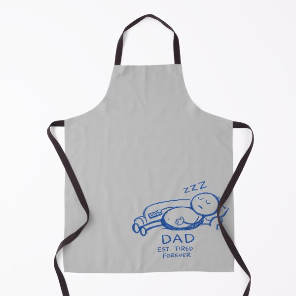 Item preview, Funny DAD EST. TIRED FOREVER Sleeping on Couch Doodle -Blue edition designed and sold by Arbacus.