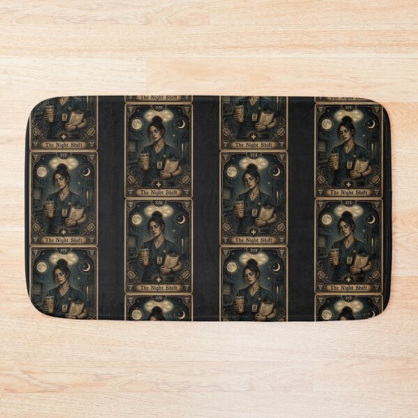 Item preview, The Night Shift Nurse Tarot Card Sticker | Gothic Healthcare Aesthetic designed and sold by VectorJoy.