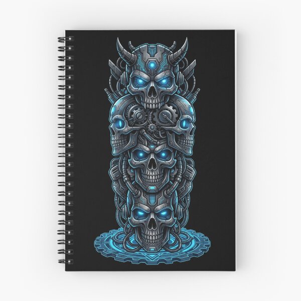 Artikelvorschau, Cyber-Schädel-Totem entworfen und verkauft von Stickersdevelop.