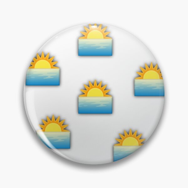 Item preview, Minimalist Sunset and Ocean Emoji Pattern designed and sold by Faali950.