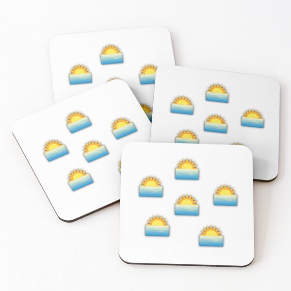 Item preview, Minimalist Sunset and Ocean Emoji Pattern designed and sold by Faali950.