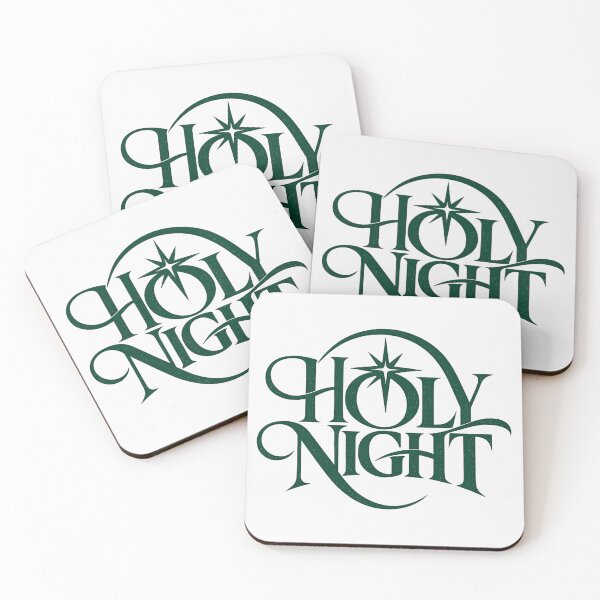 Item preview, Holy Night Elegant Typography Christmas Tee designed and sold by PhylonBoxx.