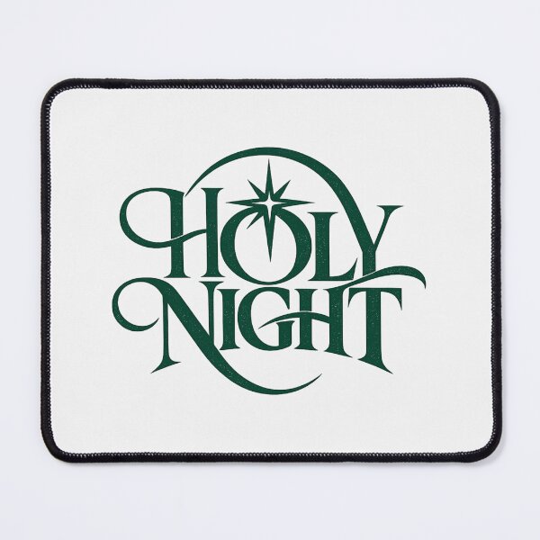 Item preview, Holy Night Elegant Typography Christmas Tee designed and sold by PhylonBoxx.