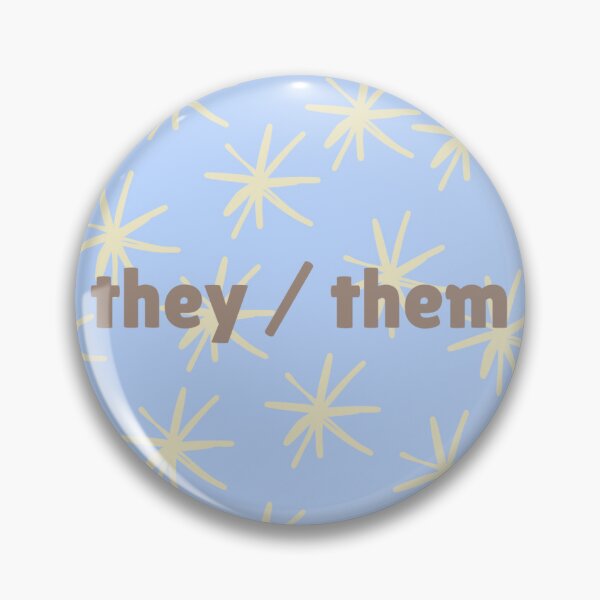 Item preview, they them pronoun print designed and sold by quincy_world.