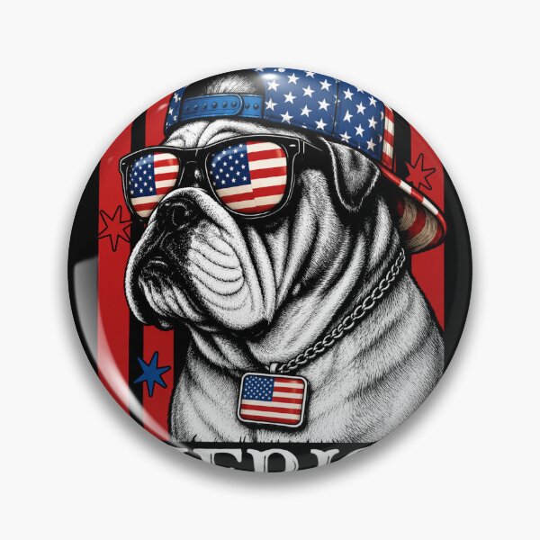 Item preview, Merica Bulldog ,Funny Patriotic Dog ,American Flag Bulldog ,Retro 4th Of July Tee, USA Puppy Lover designed and sold by Jeen Couse Drawing 2026.