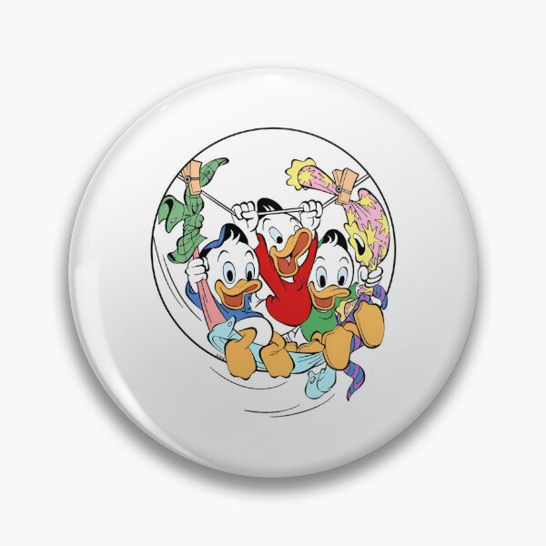 Item preview, Vintage DuckTales Triplets Playing Laundry Line Graphic designed and sold by MindrootEchoart.