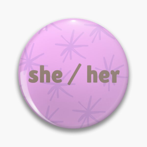 Item preview, she her pronoun print designed and sold by quincy_world.