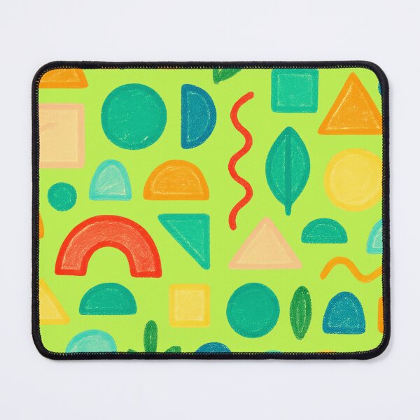 Item preview, Cute Pastel Lime Green Abstract Crayon Shapes Pattern designed and sold by creativerooney.