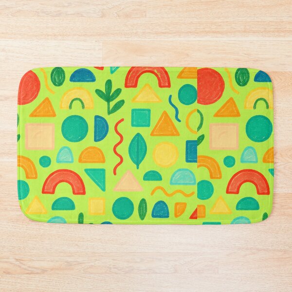 Item preview, Cute Pastel Lime Green Abstract Crayon Shapes Pattern designed and sold by creativerooney.