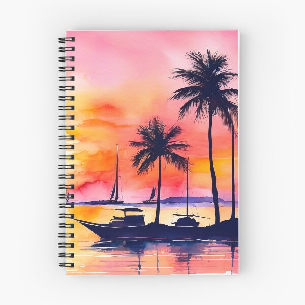 Item preview, Tropical Sunset Ocean Cove With Sailboats Digital Art  designed and sold by DEC02.