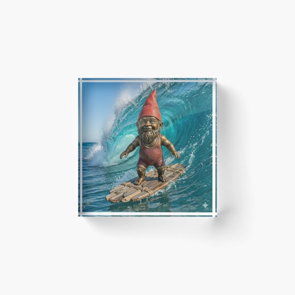 Item preview, Thinking of Wroclaw - Gnome Surfing designed and sold by Purrfecta.