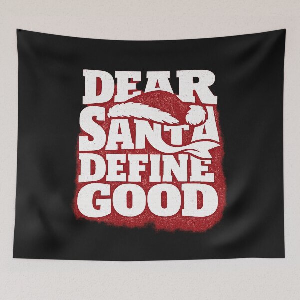 Item preview, Dear Santa Define Good Negative Space Tee designed and sold by PhylonBoxx.