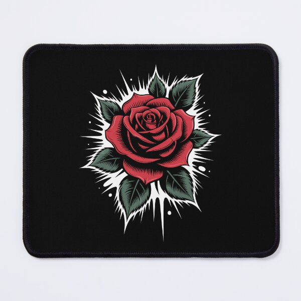 Item preview, Goth Rose Spikey Burst Tattoo Art Dark Floral Design designed and sold by Say It With Ink.