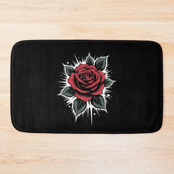 Item preview, Goth Rose Spikey Burst Tattoo Art Dark Floral Design designed and sold by Say It With Ink.