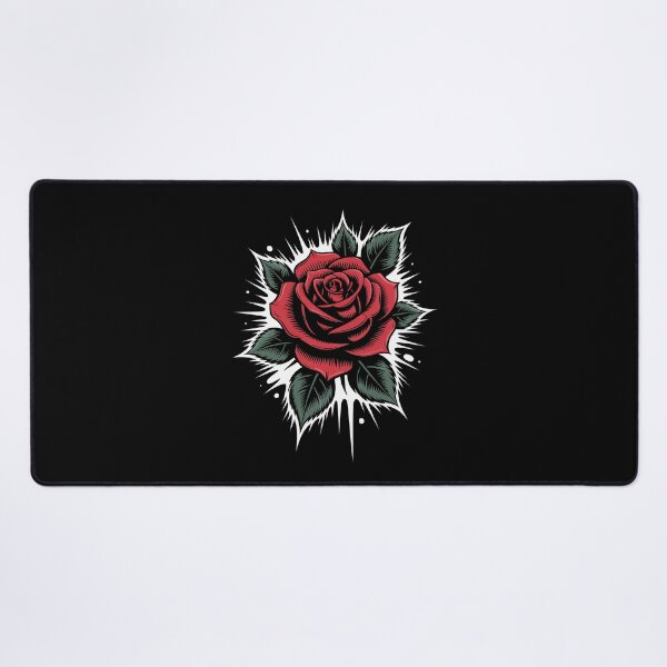 Item preview, Goth Rose Spikey Burst Tattoo Art Dark Floral Design designed and sold by Say It With Ink.