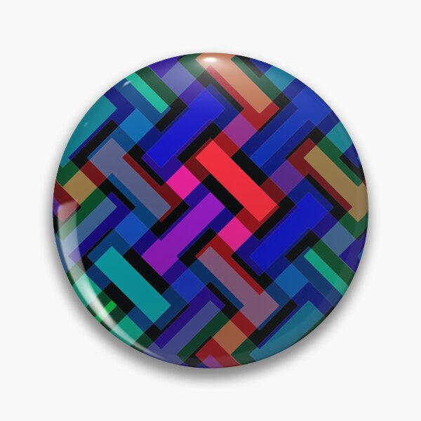 Item preview, Bold Rainbow 3D Illusion Geometric Grid Tiling designed and sold by creativerooney.