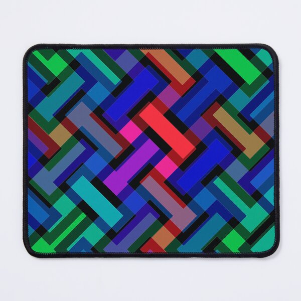 Item preview, Bold Rainbow 3D Illusion Geometric Grid Tiling designed and sold by creativerooney.